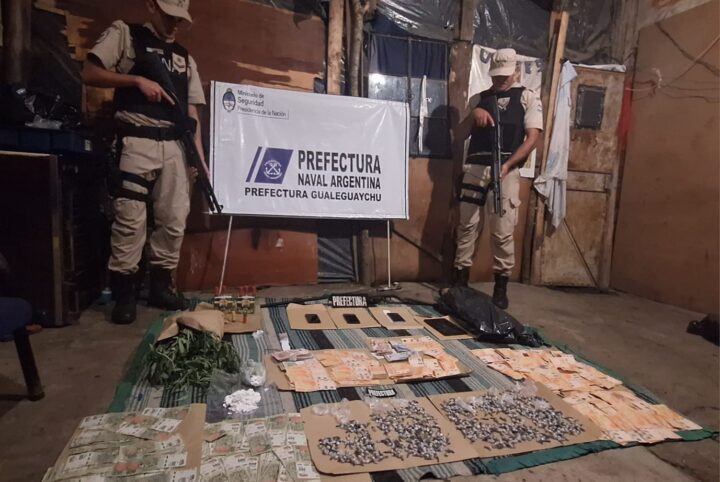 Entre Ríos: Prefectura desbarató una banda de narcotraficantes