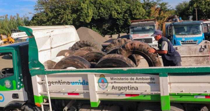 Se reciclaron 3240 kilos de neumáticos en lo que va del año