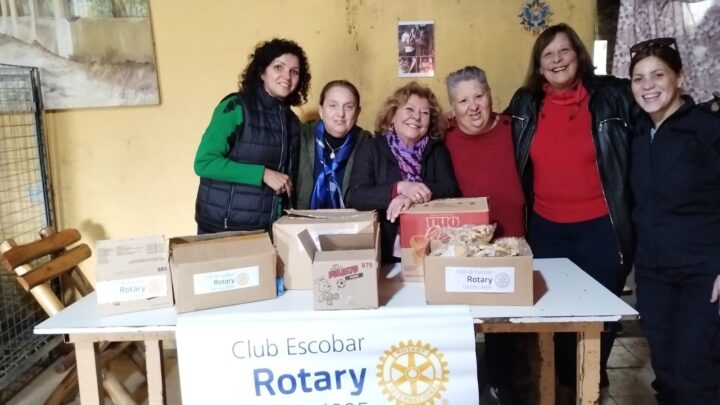 El Rotary Escobar realizó una nueva donación al comedor El Maná