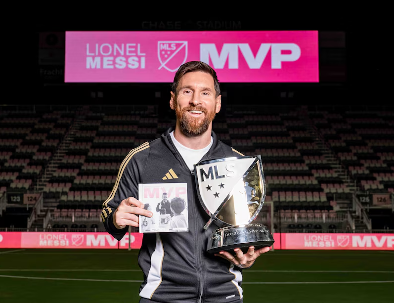 Lionel Messi fue nombrado el mejor jugador de la temporada 2024 de la MLS