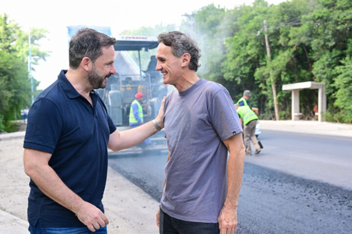 Sujarchuk y Katopodis recorrieron las obras de la Ruta 26