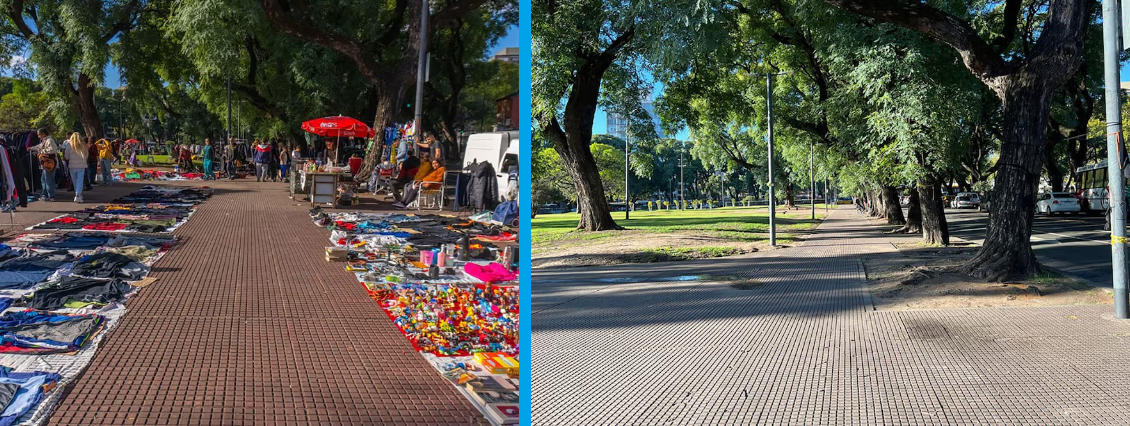 Megaoperativo en Chacarita: desalojaron a más de 5.000 manteros del Parque Los Andes