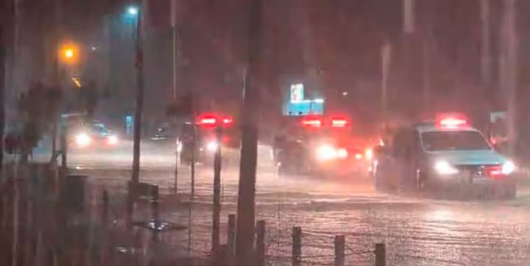 Fuertes lluvias en Santa Fe: hay evacuados, clases suspendidas y calles anegadas en Vera