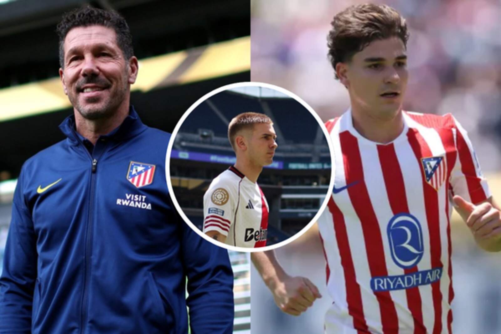 El Cholo Simeone y Julián Álvarez elogiaron a Franco Mastantuono