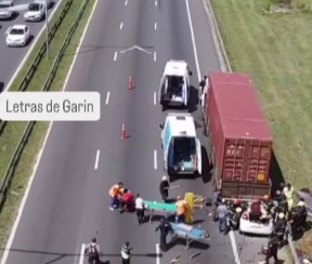 Fortísimo accidente en Panamericana
