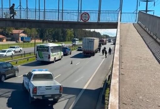 Choque de camiones en Maschwitz