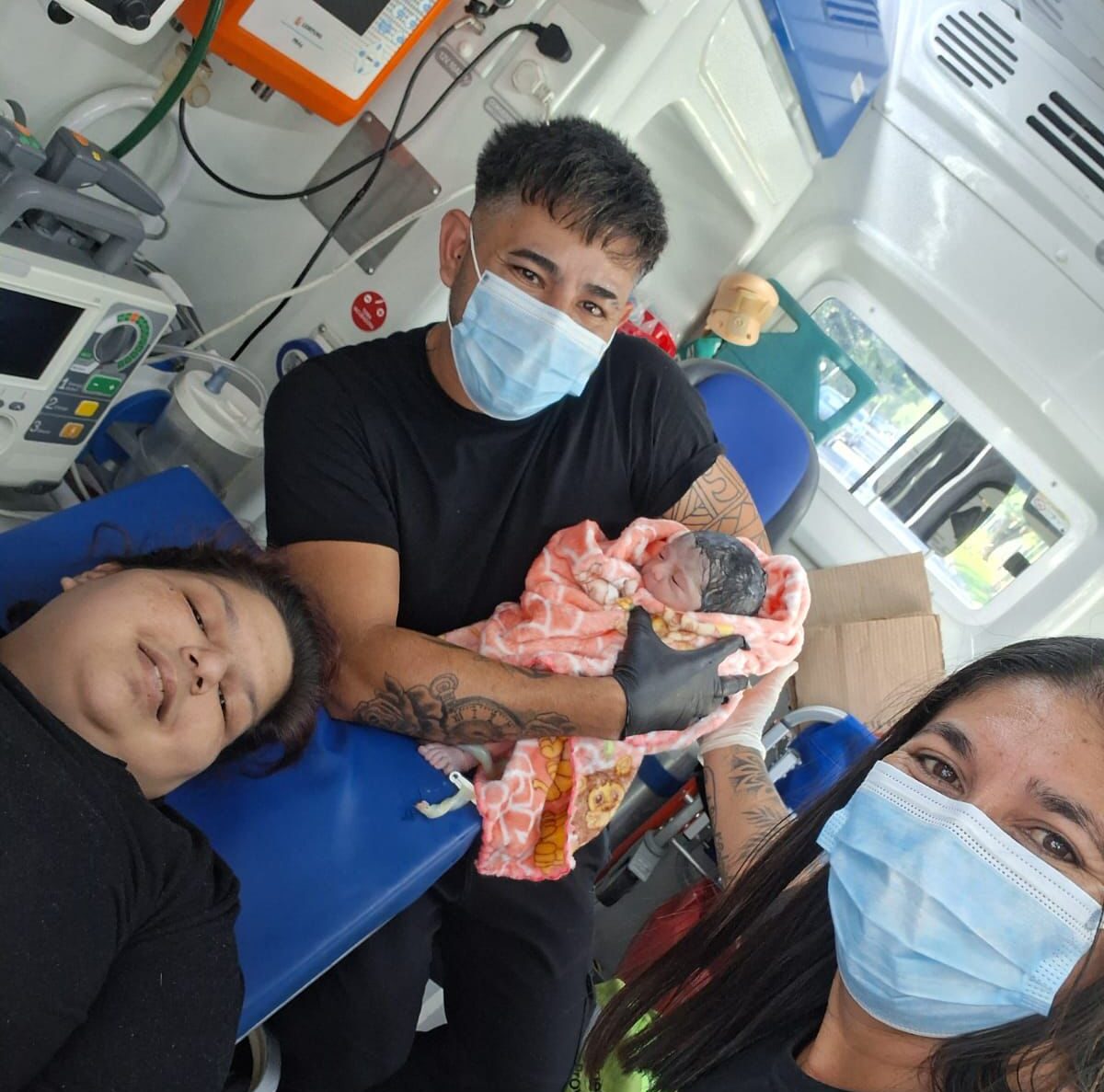 SAME asistió un parto domiciliario de urgencia