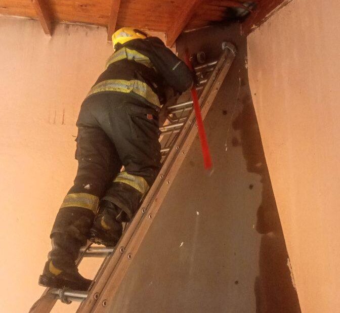 Se incendió una casa en Matheu