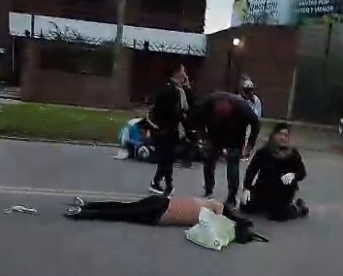 Una ciclista resultó herida tras un accidente en avenida San Martín y Fruto González