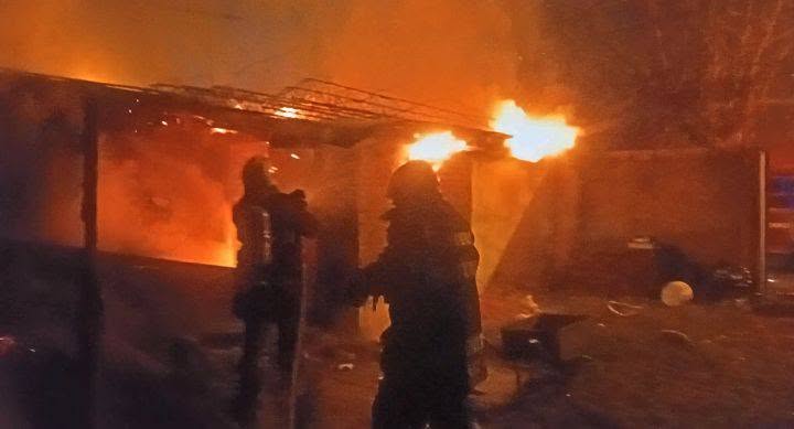 Importante incendio en un depósito de Matheu