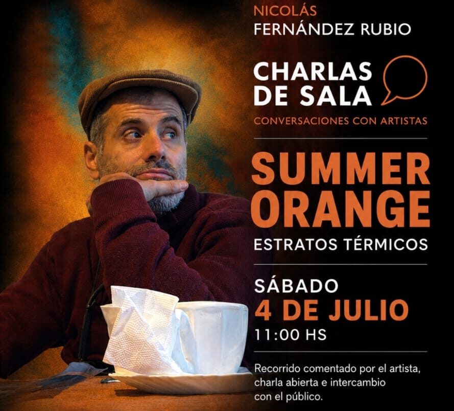 Nicolás Fernández Rubio invita a recorrer y conversar sobre “Summer Orange” en Escobar