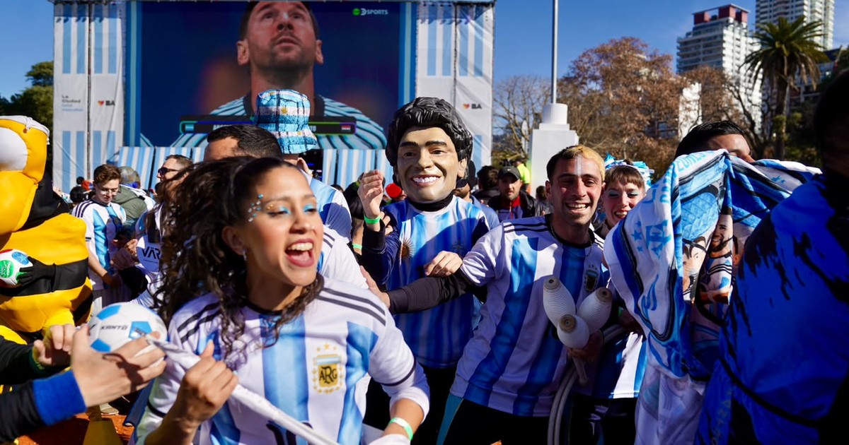 Una tarde dramática con final feliz en el Fan Fest de Palermo: «Estoy temblando, como sufrimos, por favor»
