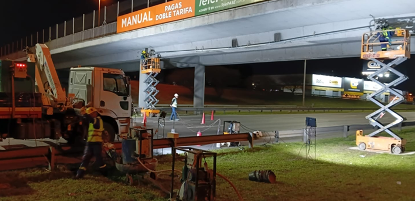 Avanza la reparación del Puente Garín y habrá desvíos totales y nocturnos esta semana