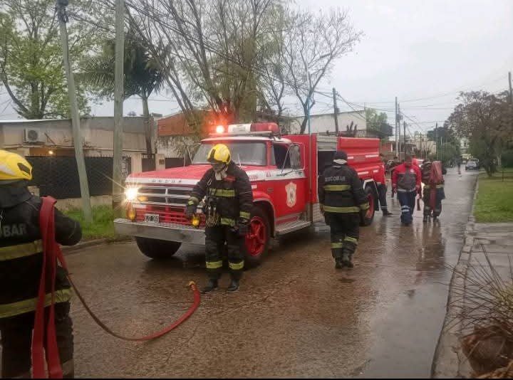 Incendio de una vivienda de Matheu