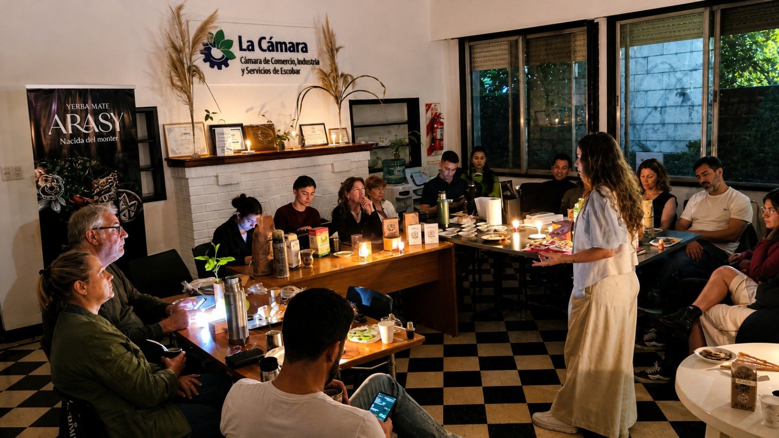 Verónica Munch presentó su yerba mate Arasy en Escobar y fortaleció los vínculos de la comunidad empresaria